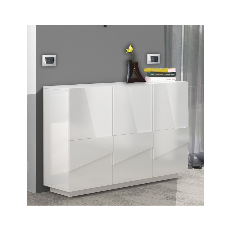 Mobile Multiuso Ping 120 – 3 ante – Bianco Lucido