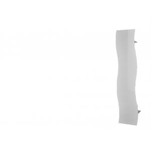 Zoom Appendiabito Onda – 40x185,2x26,6cm – Bianco Lucido