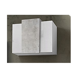 Pensile Coro – 90x65,5x38 – Bianco Lucido e Cemento