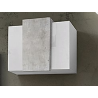 Pensile Coro – 90x65,5x38 – Bianco Lucido e Cemento