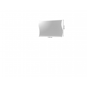 Zoom Specchiera Onda – 110x60cm – Bianco Lucido