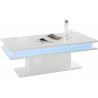 Tavolino da caffè Little Big – 100cm con LED – Bianco Lucido