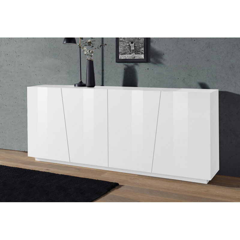 Credenza Vega 220 – 4 ante – Bianco Lucido