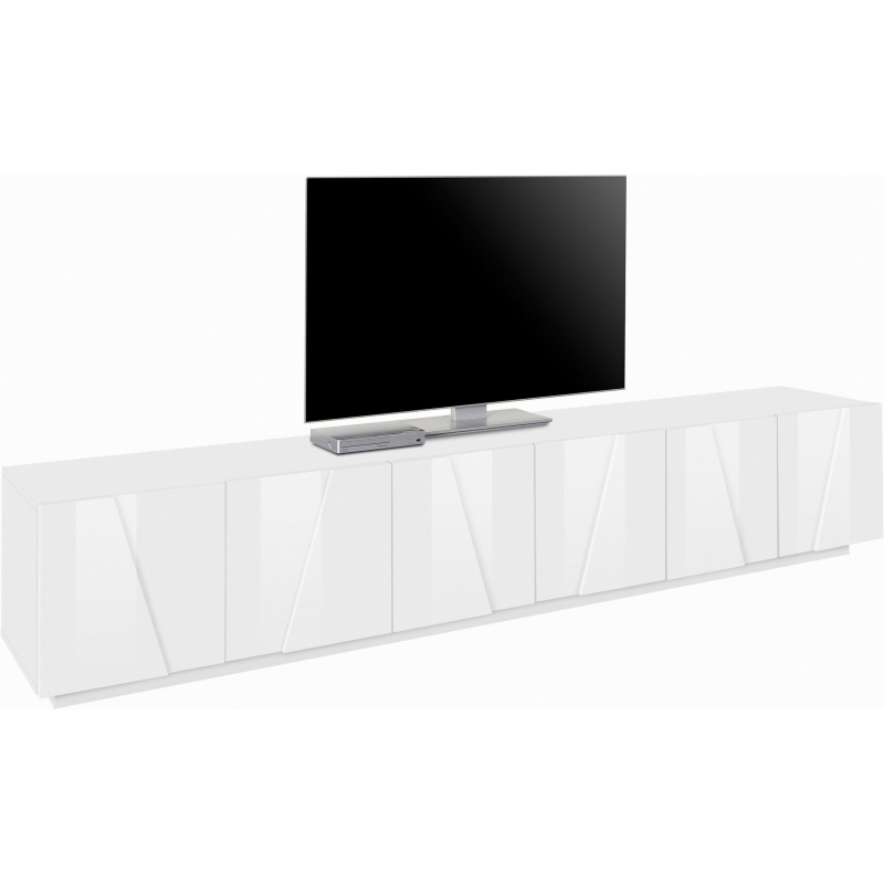 Mobile Porta TV Ping 240 – 6 ante – Bianco Lucido