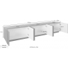 Mobile Porta TV Ping 240 – 6 ante – Bianco Lucido