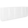Credenza Ping 220 – 4 ante/3 cassetti – Bianco Lucido