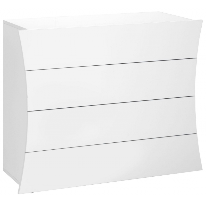 Cassettiera Arco – 4 cassetti – 98x81,5x40 – Bianco Lucido