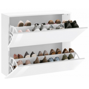 Zoom Scarpiera Arco – 2 ante – 101x81x26 – Bianco Lucido