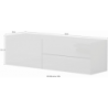 Mobile Porta TV Metis 110 – 1 anta + 2 cassetti – Bianco Lucido