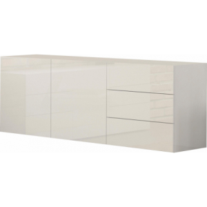 Zoom Credenza Metis 170 – 2 anta + 3 cassetti – Bianco Lucido