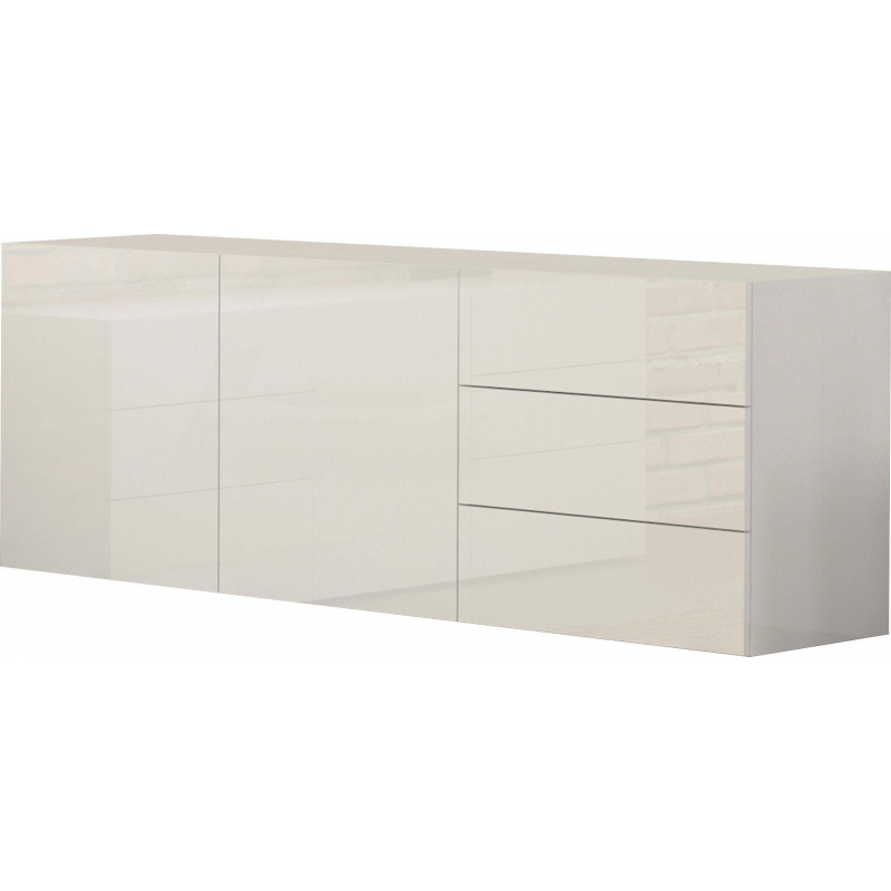 Credenza Metis 170 – 2 anta + 3 cassetti – Bianco Lucido