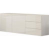 Credenza Metis 170 – 2 anta + 3 cassetti – Bianco Lucido