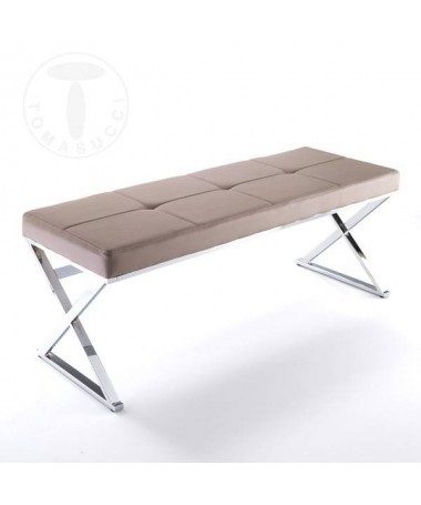 Panca Maxim in pelle sintetica - tortora