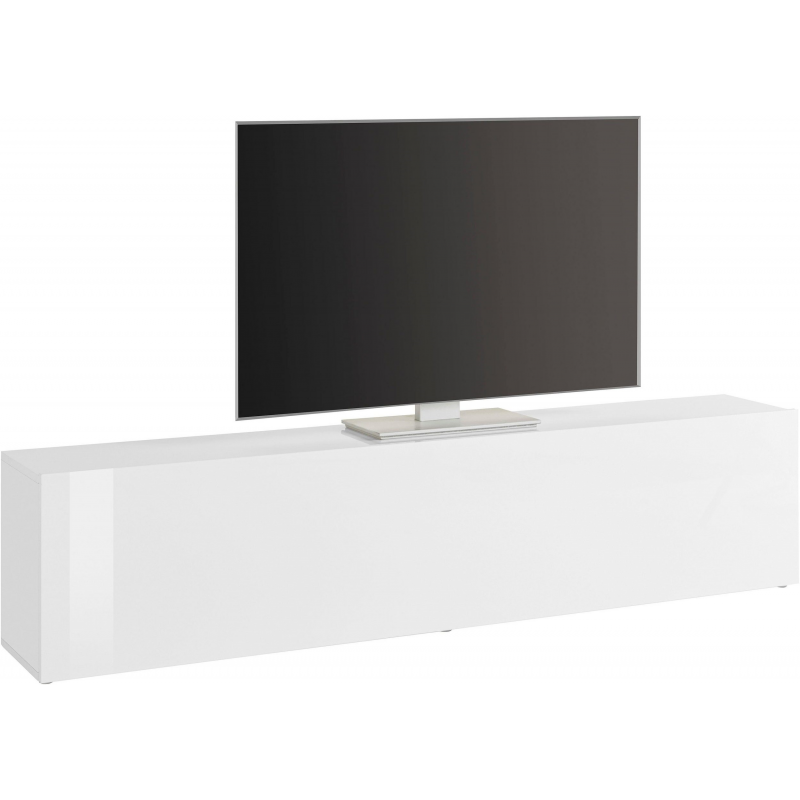 Mobile Porta TV Maruska – 1 anta a ribalta – 180x40x30 – Bianco Lucido
