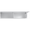 Pensile Maruska – 1 anta a ribalta – 180x40x30 – Bianco Lucido