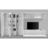 Parete soggiorno Maruska – 380x180x30 – Bianco Lucido
