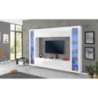 Parete soggiorno Maruska 2 vetrine– 260x180x30 – Bianco Lucido