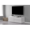 Mobile Porta TV Metis 110 – 1 anta + 2 cassetti – Bianco Lucido