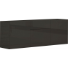 Credenza Metis 170 – 3 ante + 1 cassetto – Antracite Lucido