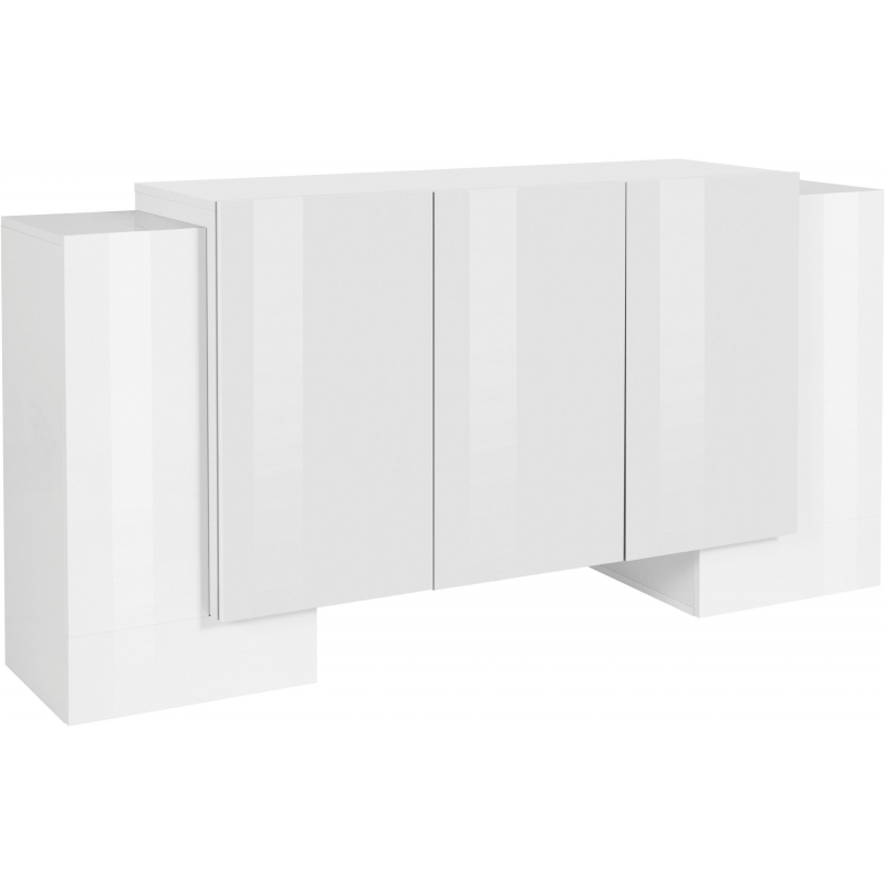 Credenza Pillon 170 – 2 ante + 3 ante – Bianco Lucido