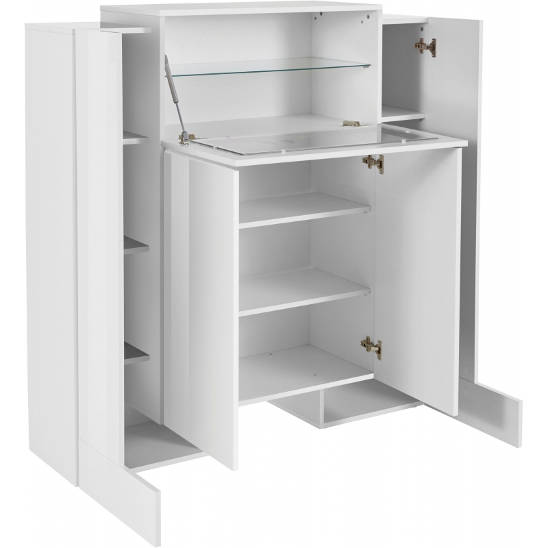 Vetrina Pillon – 130x135x45 – Bianco Lucido