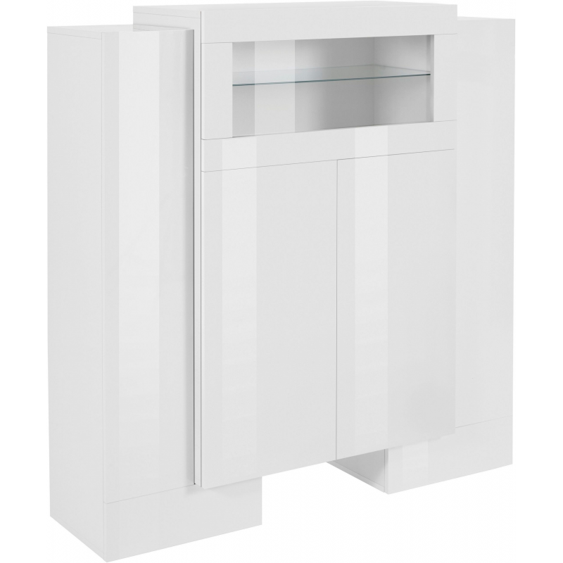 Vetrina Pillon – 130x135x45 – Bianco Lucido