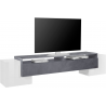 Porta TV Pillon 210 – 2+1 ante – Bianco Lucido/Report