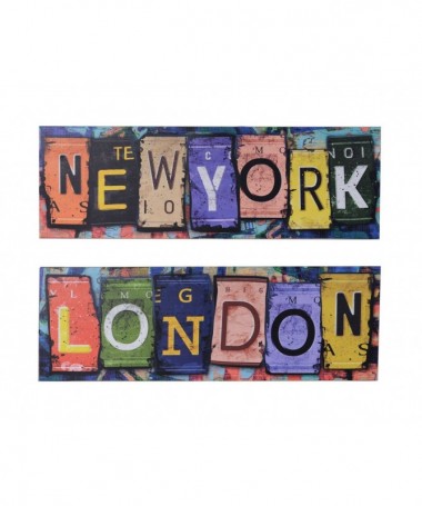 Quadri in legno stampa New York London