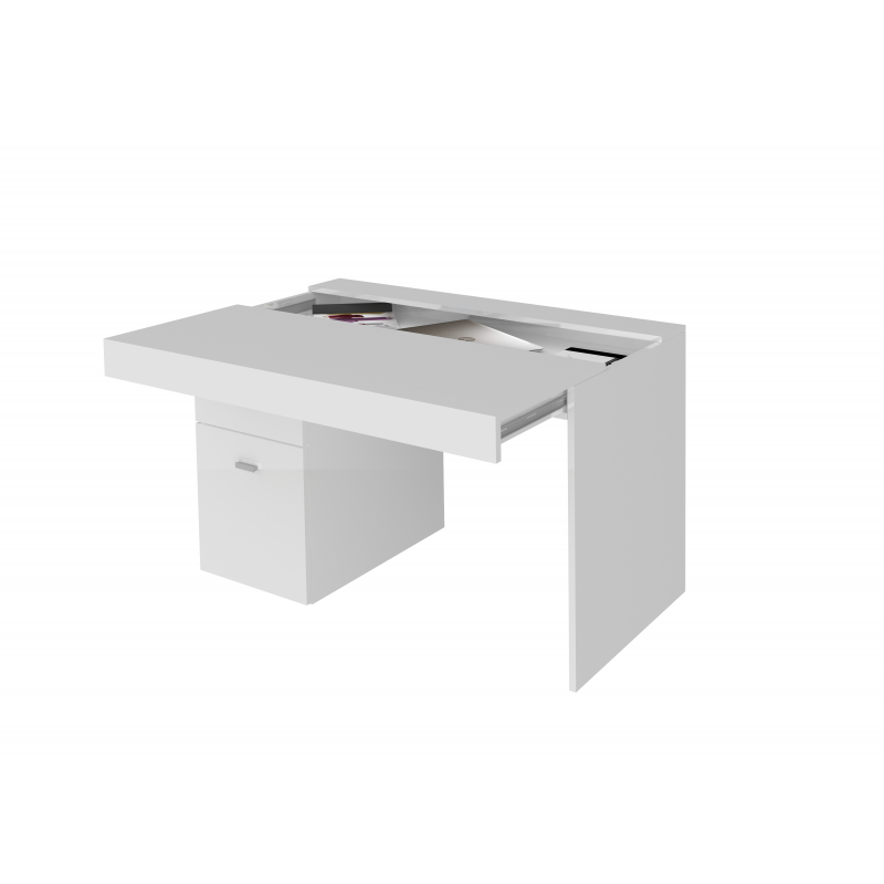 Scrivania Sliding 100 con piano allungabile – Bianco Larice