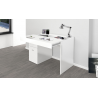 Scrivania Sliding 100 con piano allungabile – Bianco Larice