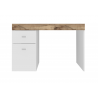 Scrivania Sliding 100 con piano allungabile – Bianco Lucido/Acero Pereira