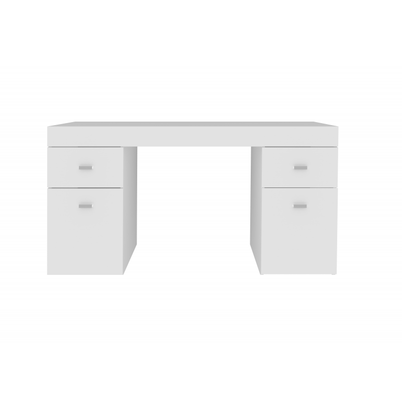 Scrivania Sliding 130 con piano allungabile – Bianco Larice