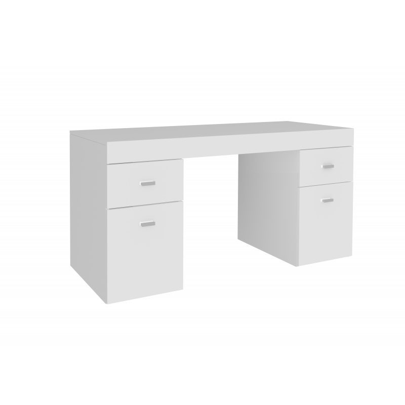 Scrivania Sliding 130 con piano allungabile – Bianco Larice