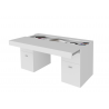 Scrivania Sliding 130 con piano allungabile – Bianco Larice