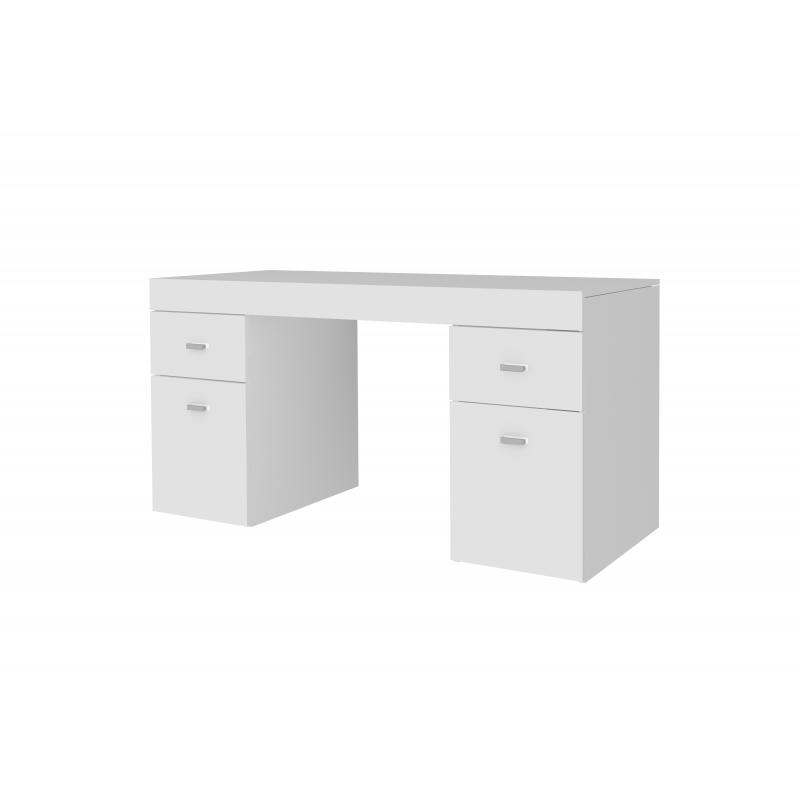 Scrivania Sliding 130 con piano allungabile – Bianco Larice