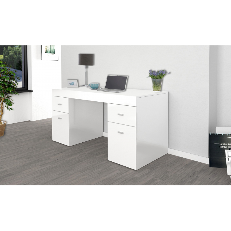 Scrivania Sliding 130 con piano allungabile – Bianco Larice