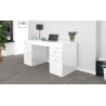 Scrivania Sliding 130 con piano allungabile – Bianco Larice