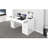 Scrivania Sliding 130 con piano allungabile – Bianco Larice