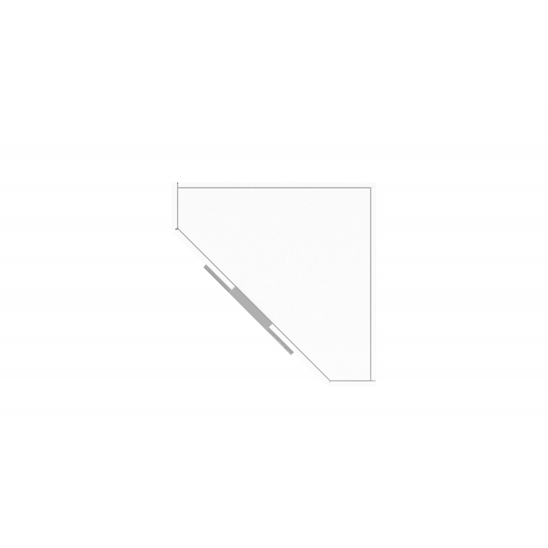 Scrivania ad angolo Dalia – Richiudibile – 70x140x57 – Bianco Lucido