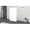 Scrivania Dalia Richiudibile ad armadio – 70x140x35 – Bianco Lucido