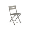 Set Tavolo da + 6 Sedie Lucca In Alluminio Pieghevole Tortora Moia