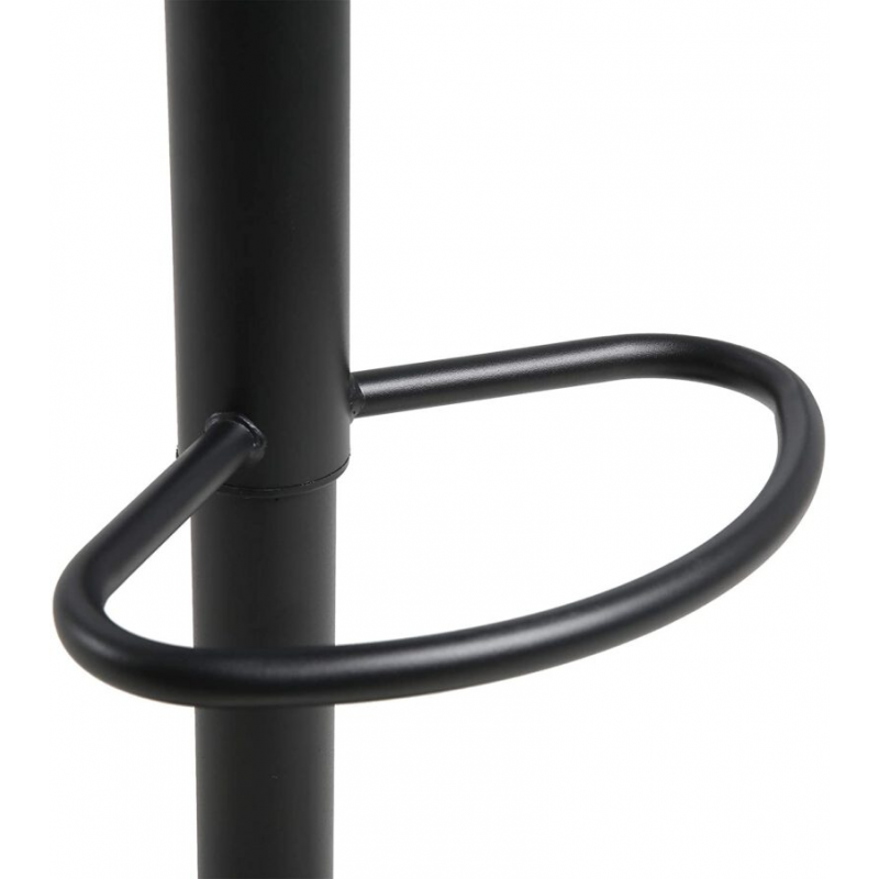 Set 2 sgabelli in ecopelle modello Ischia Nero (base nera)