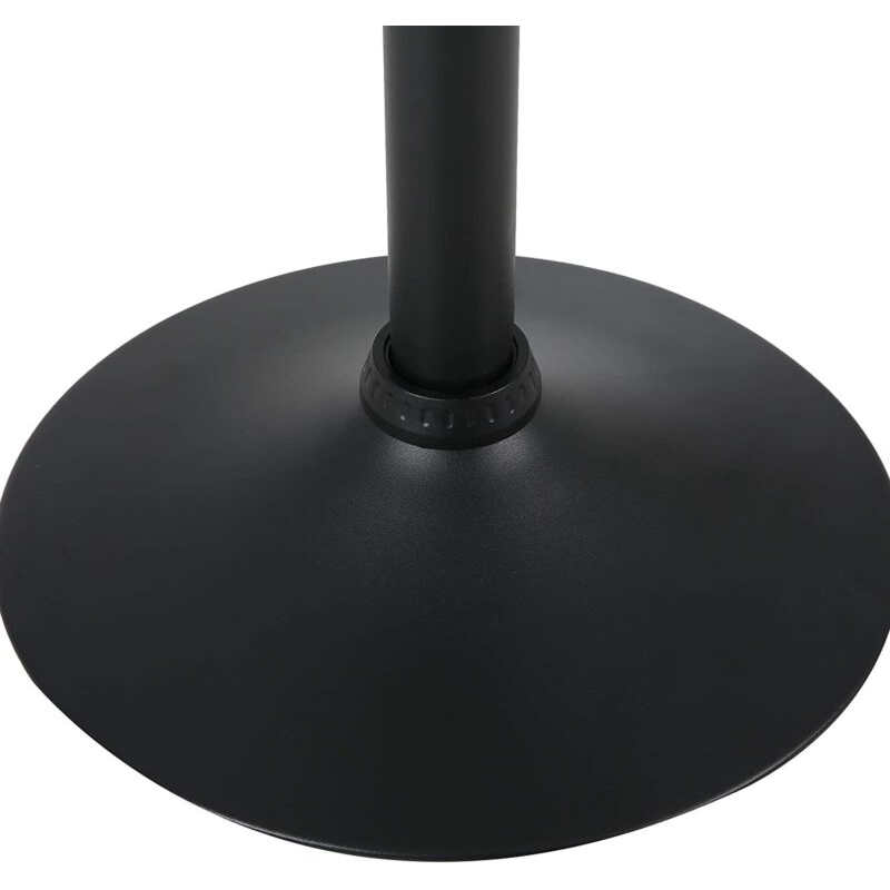 Set 2 sgabelli in ecopelle modello Ischia Nero (base nera)