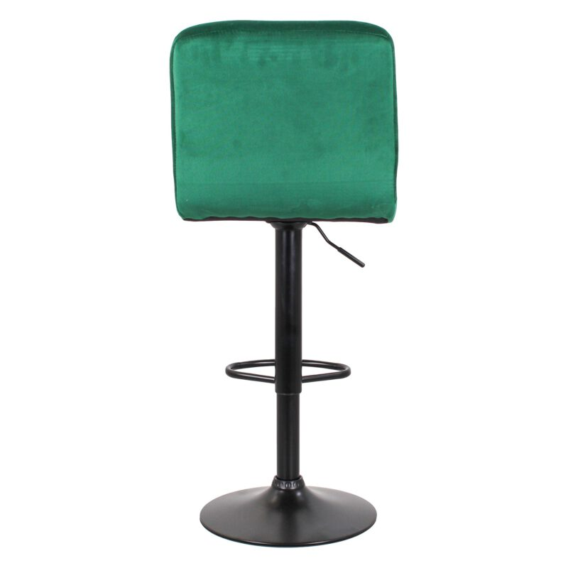 Set 2 sgabelli in velluto modello Capri Ottanio (base nera)