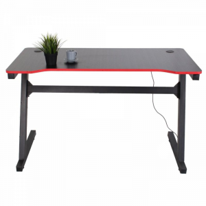 Zoom Scrivania modello Desk Gaming Nero/Rosso