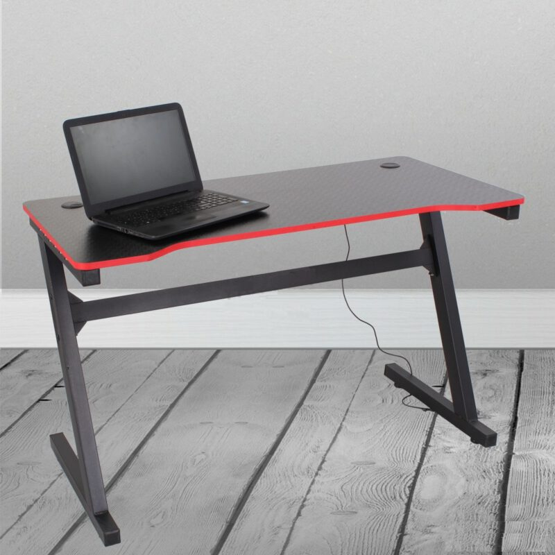 Scrivania modello Desk Gaming Nero/Rosso