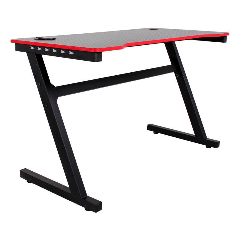 Scrivania modello Desk Gaming Nero/Rosso