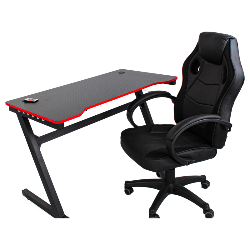 Scrivania modello Desk Gaming Nero/Rosso