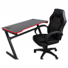 Scrivania modello Desk Gaming Nero/Rosso