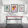 Scrivania modello Desk Gaming Nero/Rosso